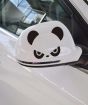 iShopping - Wish Hub Pair Of Panda Stickers For Car Side Mirror Black