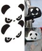 iShopping - Wish Hub Pair Of Panda Stickers For Car Side Mirror Black
