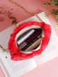 iShopping - Rangoon Fluffy Pouch Bag For Women Red