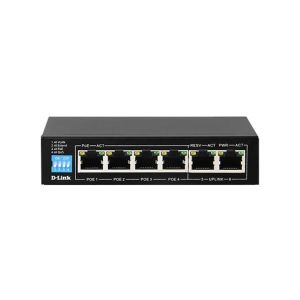 D-Link 6-Port 10/100/1000 Gigabit PoE Switch (DGS-F1006P-E)