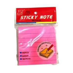 M Stationers Multi-Color Sticky Note Pad - 100 Sheets