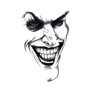 Ferozi Traders The Joker Design Tattoo Sticker