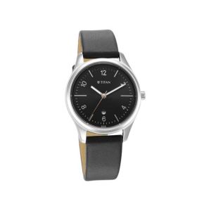 Titan Urban Collection Women's Leather Watch - Black (2639SL13)