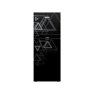 Orient Ultron Inverter 350 Glass Door Freezer-On-Top Refrigerator 12 Cu Ft - Triangle Black