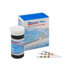 Acon Mission Plus Hb Hemoglobin Test Strips 50 Pcs