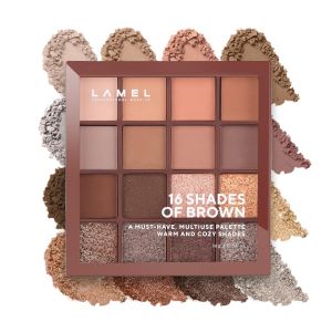 Lamel 16 Shades Of Brown Eyeshadow Palette -  16-3