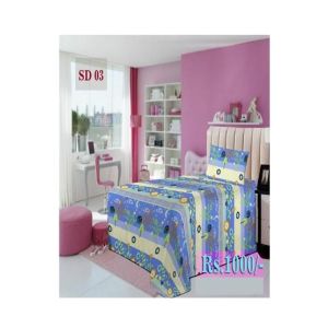 AAM Printed Single Bed Sheet With 1 Pillowcase (SD-03)