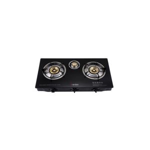 Aardee 3-Burner Gas Stove Black (ARGS-3GB-FFD) 