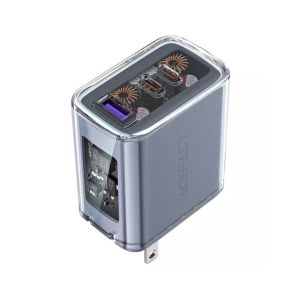 Acefast 65W Gan3 3 Port Crystal Fast Charging Black (ACE-0001)