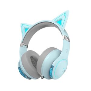 Edifier Low Latency Bluetooth Gaming Headphone (G5BT Cat)-Sky Blue