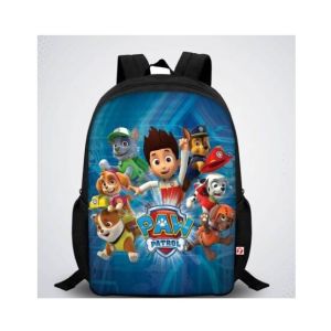 Traverse Paw Patrol Digital Printed Kids Bag - Black (T871S)
