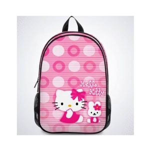 Traverse Hello Kitty Digital Printed Kids School Bag - Black (T599)