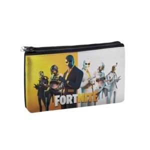 Traverse Fortnite Digitally Printed 2 Zipper Pencil Pouch (1061)