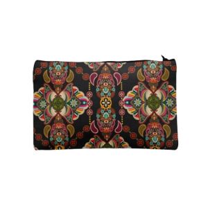 Traverse Floral Design Digitally Printed Pencil Pouch For Girls (T902)