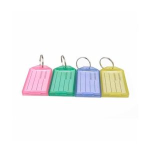 Afreeto Name Tag Key Chain Multicolour Pack Of 10