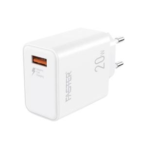Faster 20W QC 3.0A Android Wall Charger White (FC-11QC)