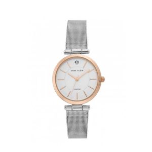 Anne Klein Bangle Women's Watch White Gold (AK/3565SVRT)