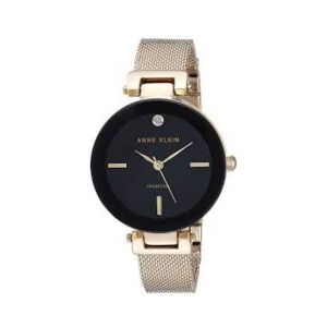 Anne Klein Quartz Stainless Steel Women's Watch Gold (AK/2472BKGB)