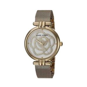 Anne Klein Swarovski Crystal Bracelet Women's Watch Gold (AK/3102MPGB)