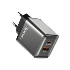 Ronin 23W Type -C To Type - C PD and USB Charger Grey (R-6005)