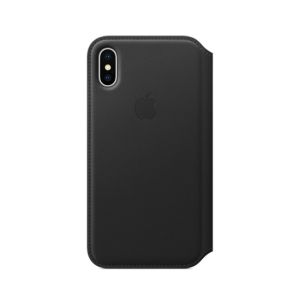 Apple Leather Folio Case For iPhone X/XS - Black 