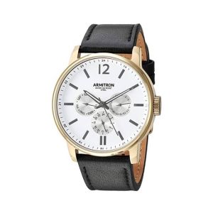 Armitron Multi-Function Leather Men's Watch Black (20/5217WTGPBK)