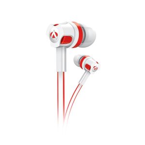 Audionic Thunder In-Ear Earphone White & Red (T-50)