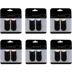 Sq Group of Traders Pubg Thumb Gloves 10 Finger Sleeves Pack Of 5-Pcs Black