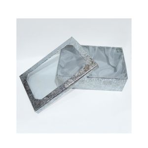 Balajstore 13 x 9 Decorated Gift Box Silver (0012)