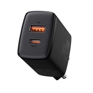 Baseus Compact 2 Port USB + Type-C Charger Black (CCXJ-B01)