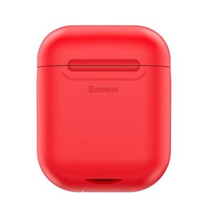 Baseus Silicone Wireless Charger Case For AirPods Red (WIAPPOD-09)