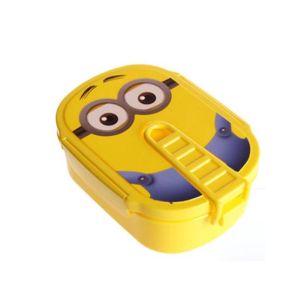 Easy Shop Minions Yellow Lunch Box With Spoon