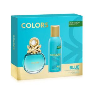 Benetton Colors Blue Eau De Toilette With Deodorant Spray For Women