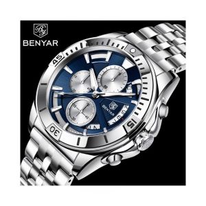 Benyar Chronograph Exclusive Edition Men's Watch Silver (BY-1260)