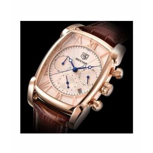 Benyar Square Edition Men's Watch Brown (BY-1017)