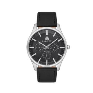Bigotti Milano Leather Men's Watch Black (BG.1.10102-2)