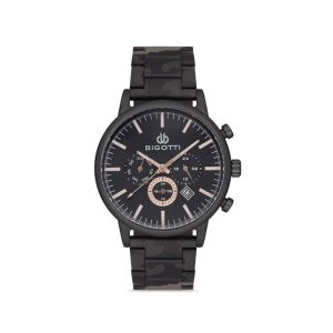 Bigotti Analog Stainless Steel Men's Watch Black (BG.1.10135-6)
