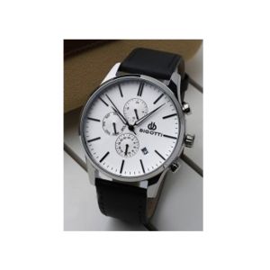 Bigotti Montre Homme Leather Men's Watch Black (BG.1.10152-1)