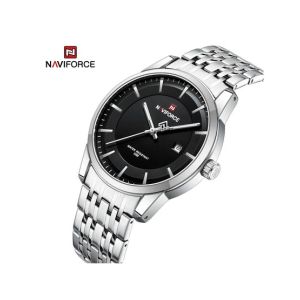 Naviforce Eclipse Edition Watch For Men Silver (NF-9228-G-4)