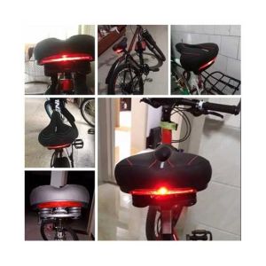 Bicycle Store Gel Saddle With Tail Light