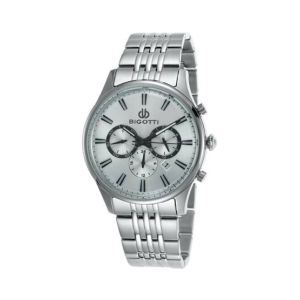 Bigotti Analog Stainless Steel Men's Watch Silver (BG.1.10007-1)