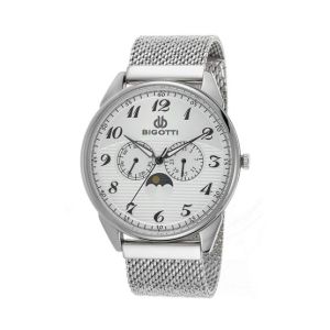 Bigotti Analog Stainless Steel Men's Watch Silver (BG.1.10020-1)