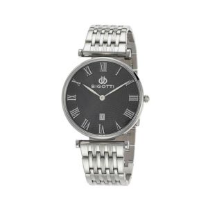 Bigotti Analog Stainless Steel Men’s Watch Silver (BG.1.10032-3)