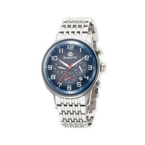Bigotti Analog Stainless Steel Men’s Watch Silver (BG.1.10042-3)