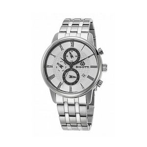 Bigotti Analog Stainless Steel Men's Watch Silver (BG.1.10053-1)