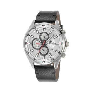 Bigotti Chronograph Leather Men's Watch Black (BG.1.10081-1)