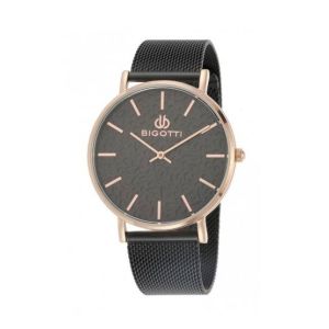 Bigotti Leather Men's Watch Black (BG.1.10097-4)