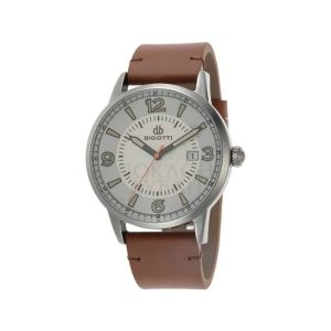 Bigotti Leather Men's Watch Brown (BG.1.10085-2)