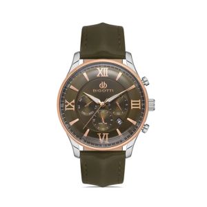 Bigotti Leather Men's Watch Brown (BG.1.10298-3)