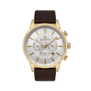 Bigotti Leather Men's Watch Brown (BG.1.10304-2)